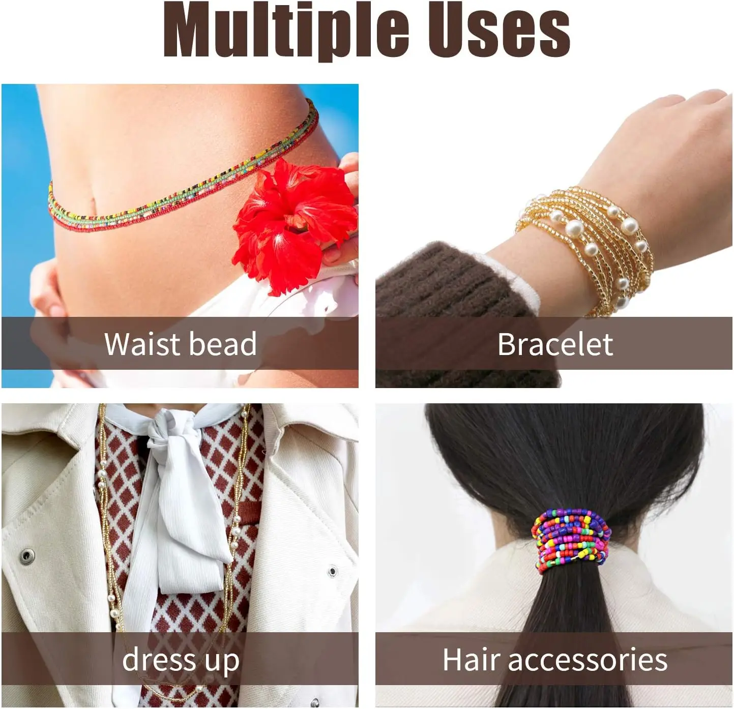 Цепочка для тела с бусинами на талии для женщин - Фотография_6