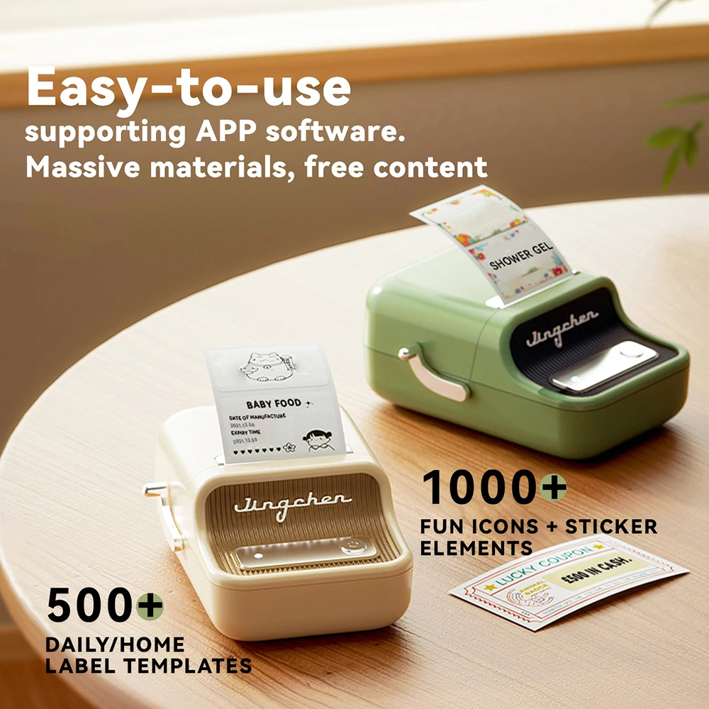 Портативный термопринтер 1500 мач - Фотография_2