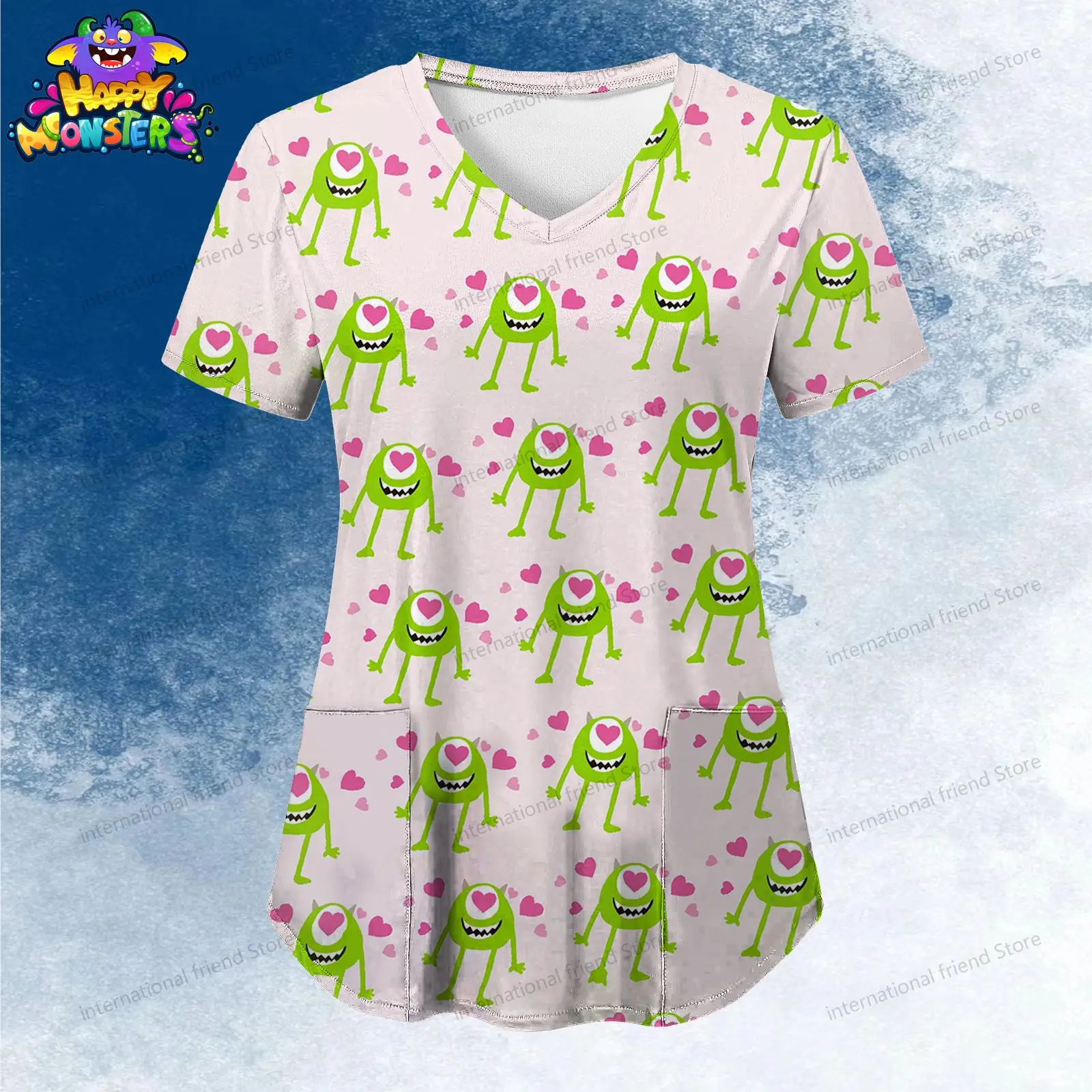 Женская футболка с v-образным вырезом - Фотография_5