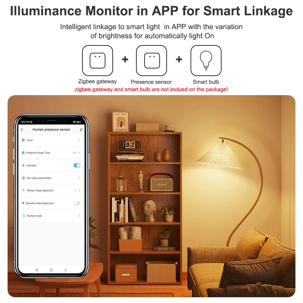 Zigbee mmwave радар датчик присутствия - Фотография_5