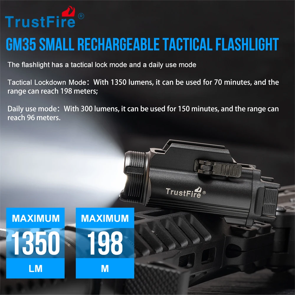 Тактические светодиодные фонари trustfire gm35 - Фотография_4