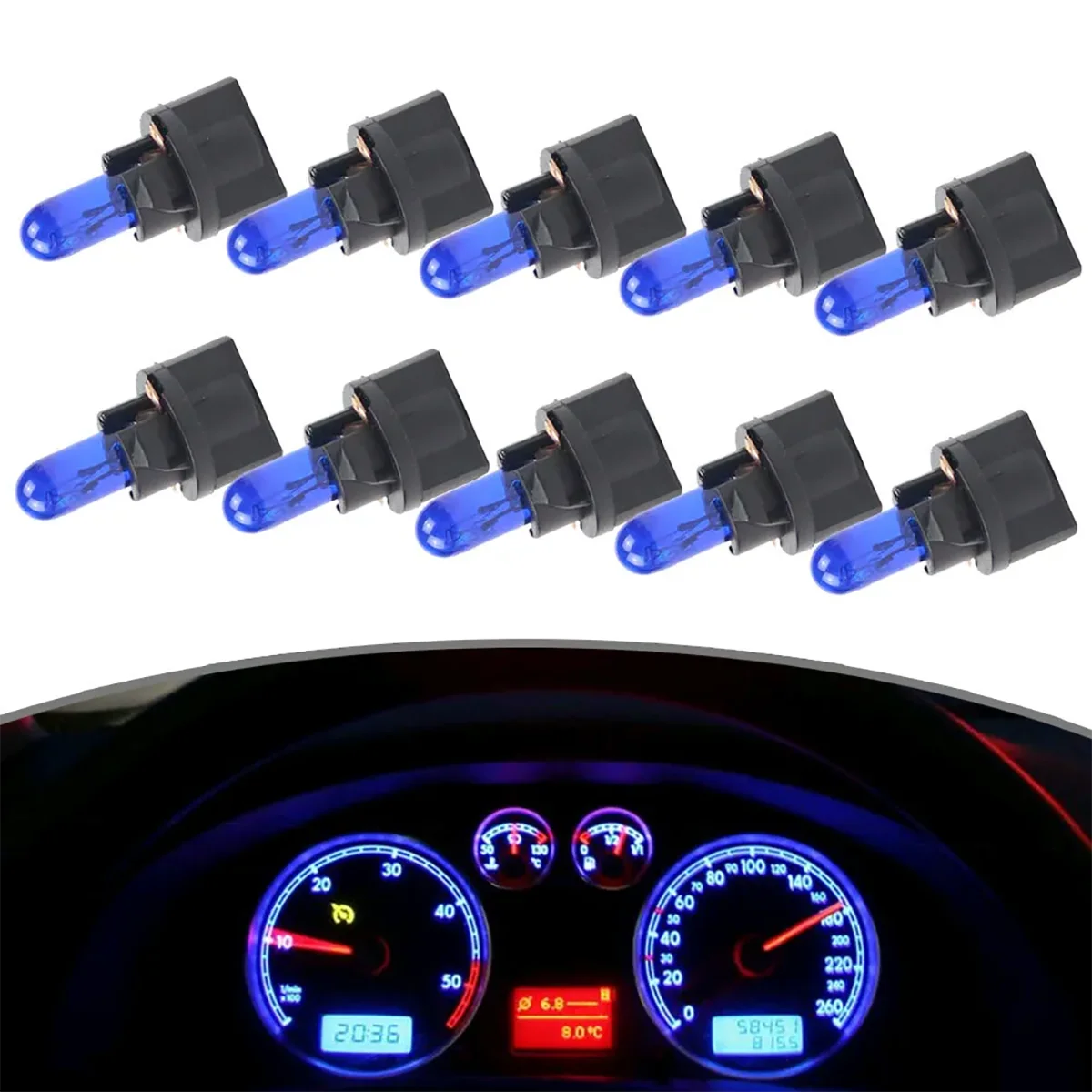 Синий t5 smd автомобильные светодиодные - Фотография_3