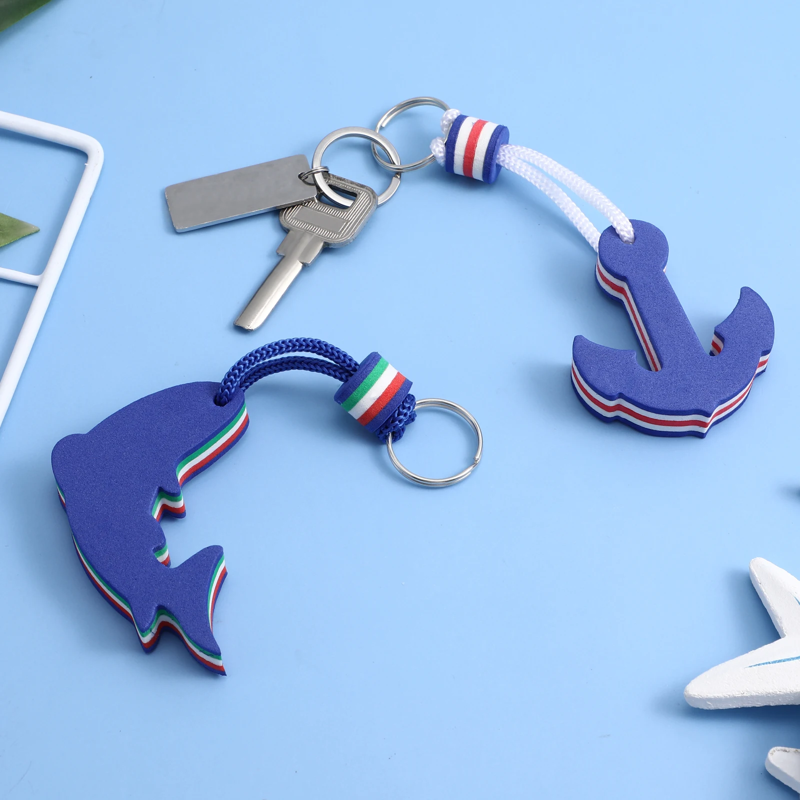 Eva дельфин якорь плавающий брелок - Фотография_5