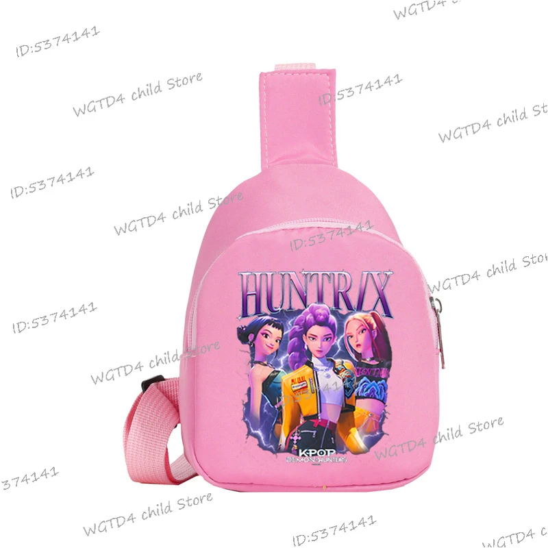 Новая детская нагрудная сумка kpop demon hunters с принтом - Фотография_2