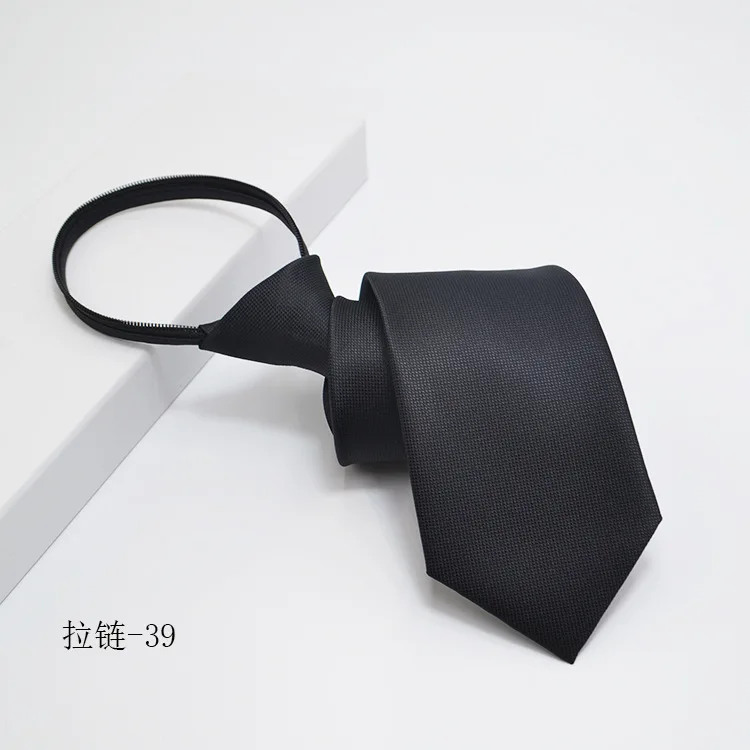 Черный простой зажим на галстуке - Фотография_2