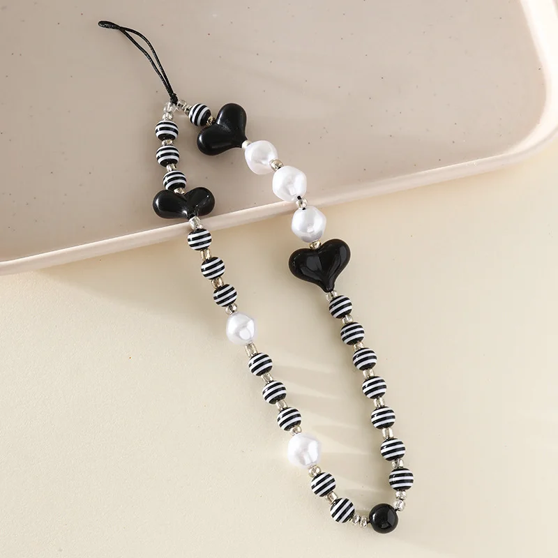 Акриловая подвесная цепочка для телефона с жемчугом - Фотография_2