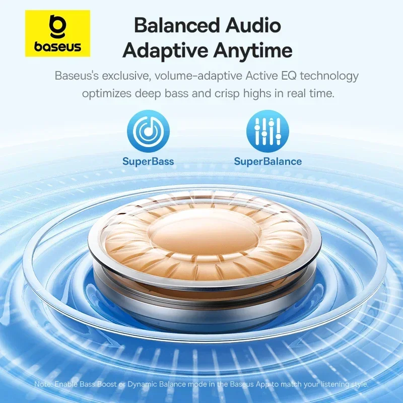 Наушники baseus ep10 pro anc беспроводные наушники bluetooth 6 - Фотография_4