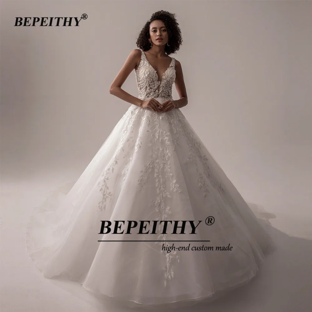 Bepeithy свадебные платья без рукавов - Фотография_3
