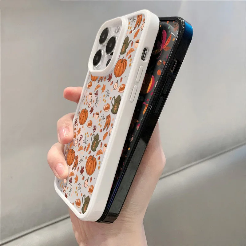 Чехол для телефона с тыквенными осенними листьями для iphone 16 - Фотография_5