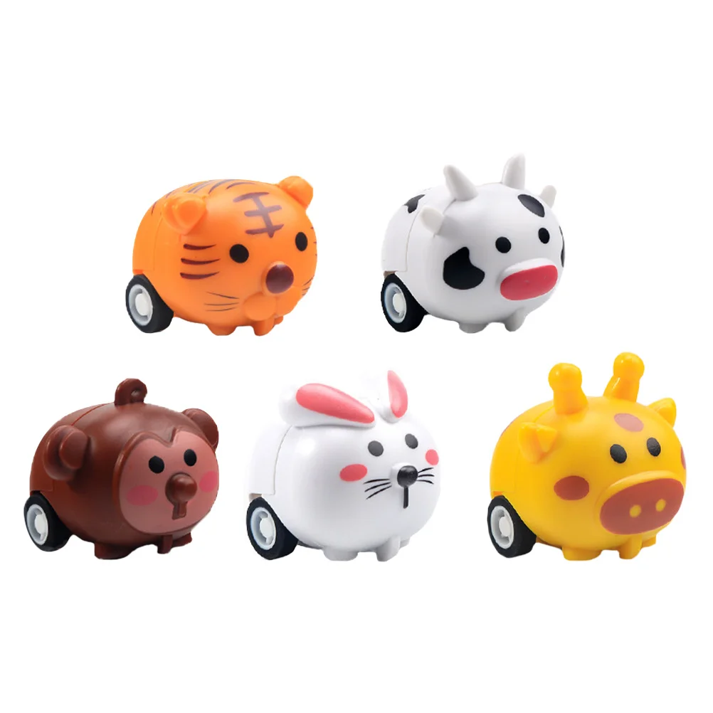 Детская машинка с откатным механизмом и гладкой отделкой - Фотография_4