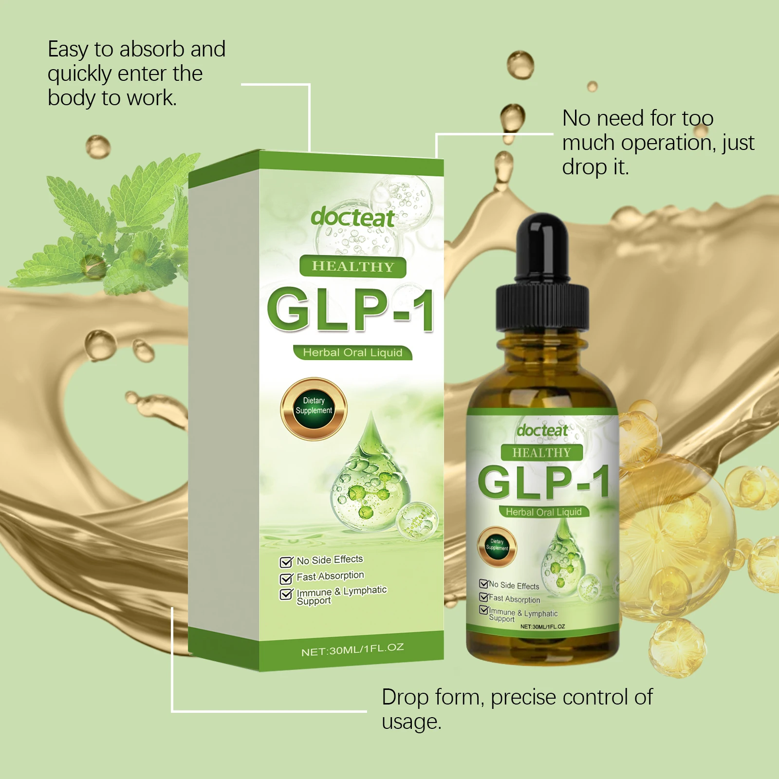 Glp-1 натуральные усовершенствованные жидкости для ухода за телом - Фотография_5