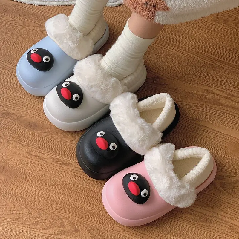 Непромокаемые тапочки с мехом пингвина - Фотография_4