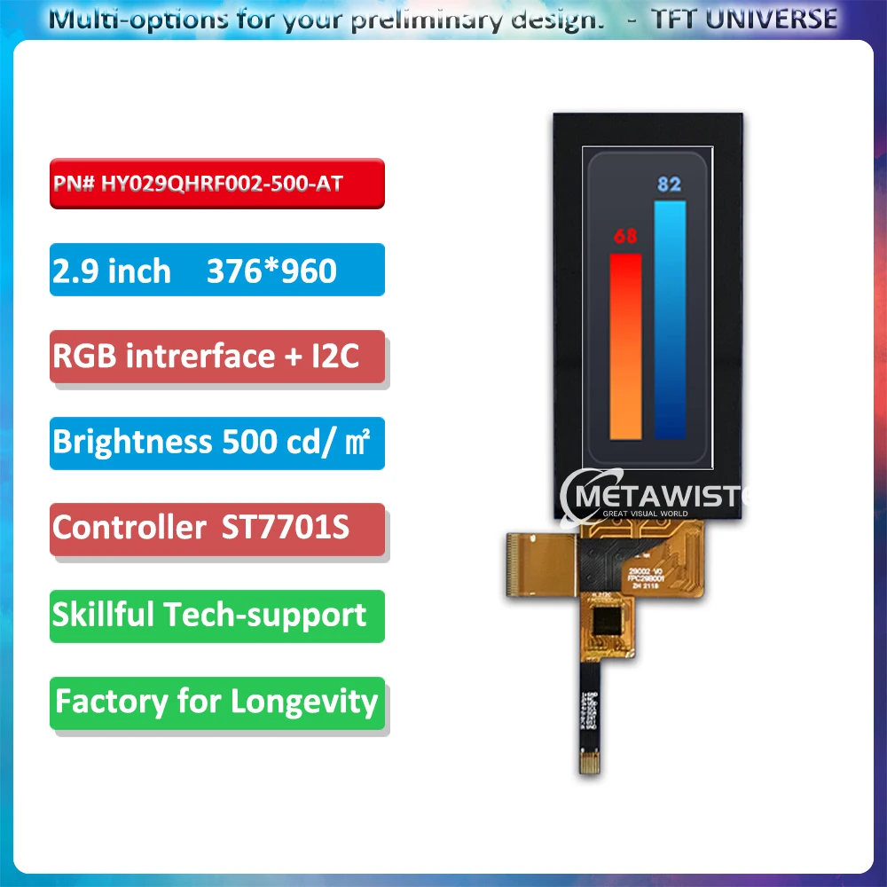2,9-дюймовый tft жк-дисплей разрешение
