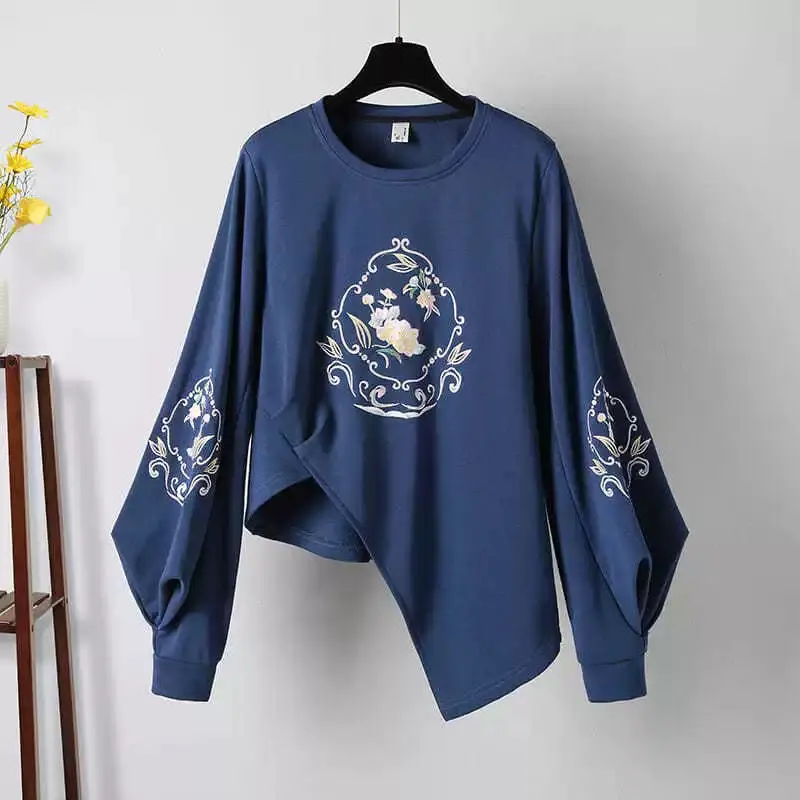 Улучшенная версия толстовки hanfu большого размера - Фотография_4