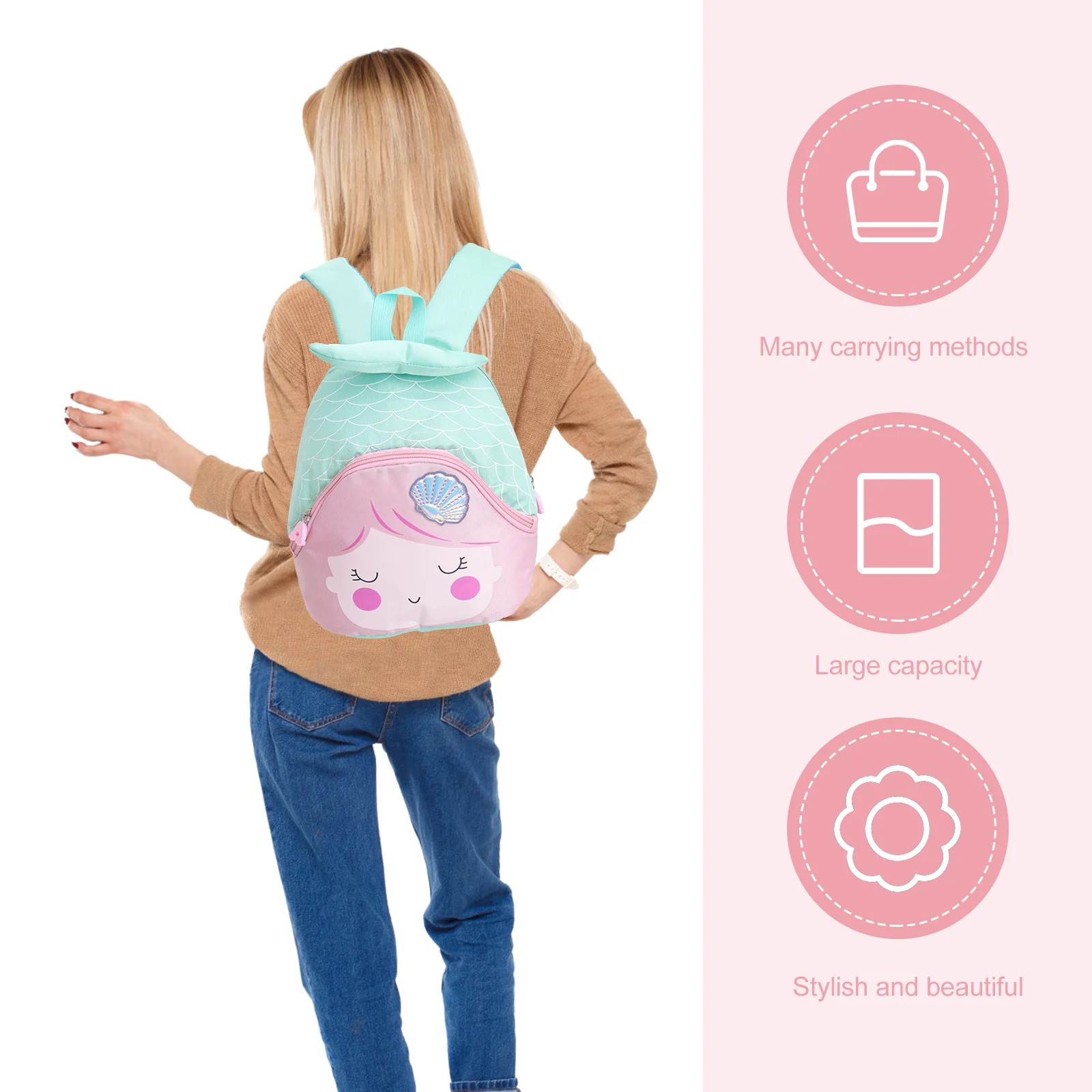 Рюкзак с русалкой для девочек - Фотография_5