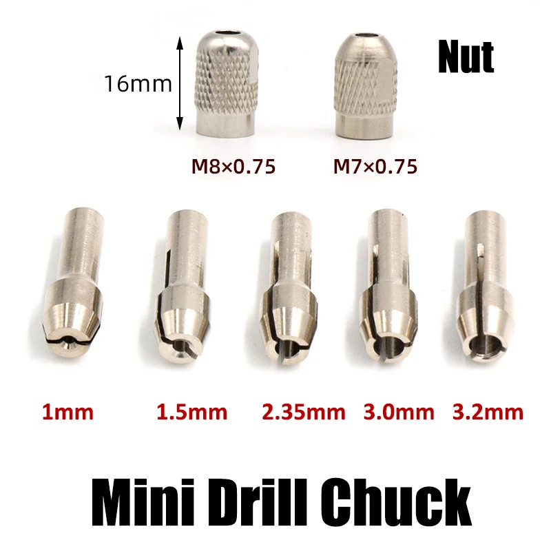 1,0-3,2 мм мини-сверлильный патрон быстрая m7/m8 * 0