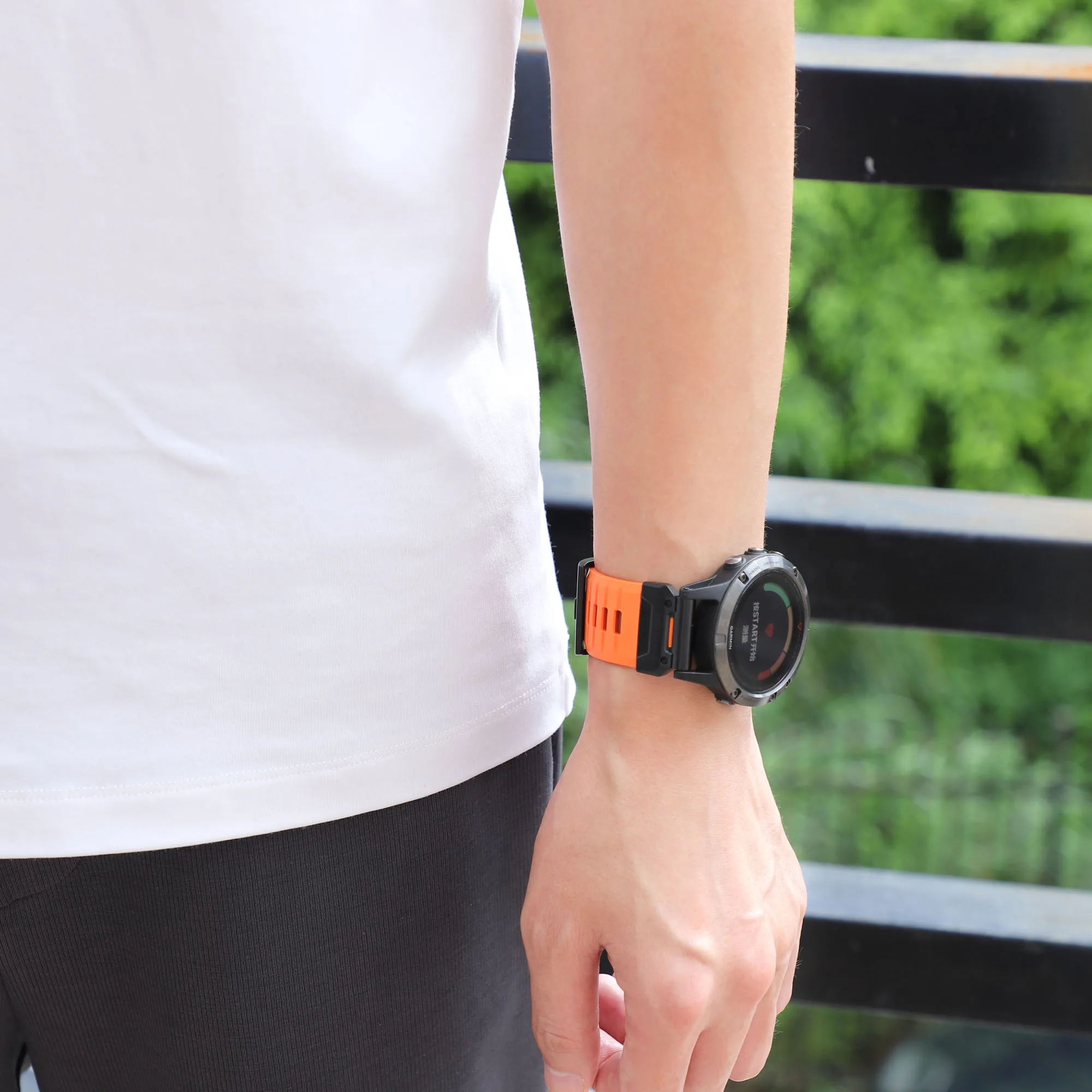 Быстросъемная силиконовая лента 22 мм/26 мм для garmin fenix 7/7x - Фотография_6