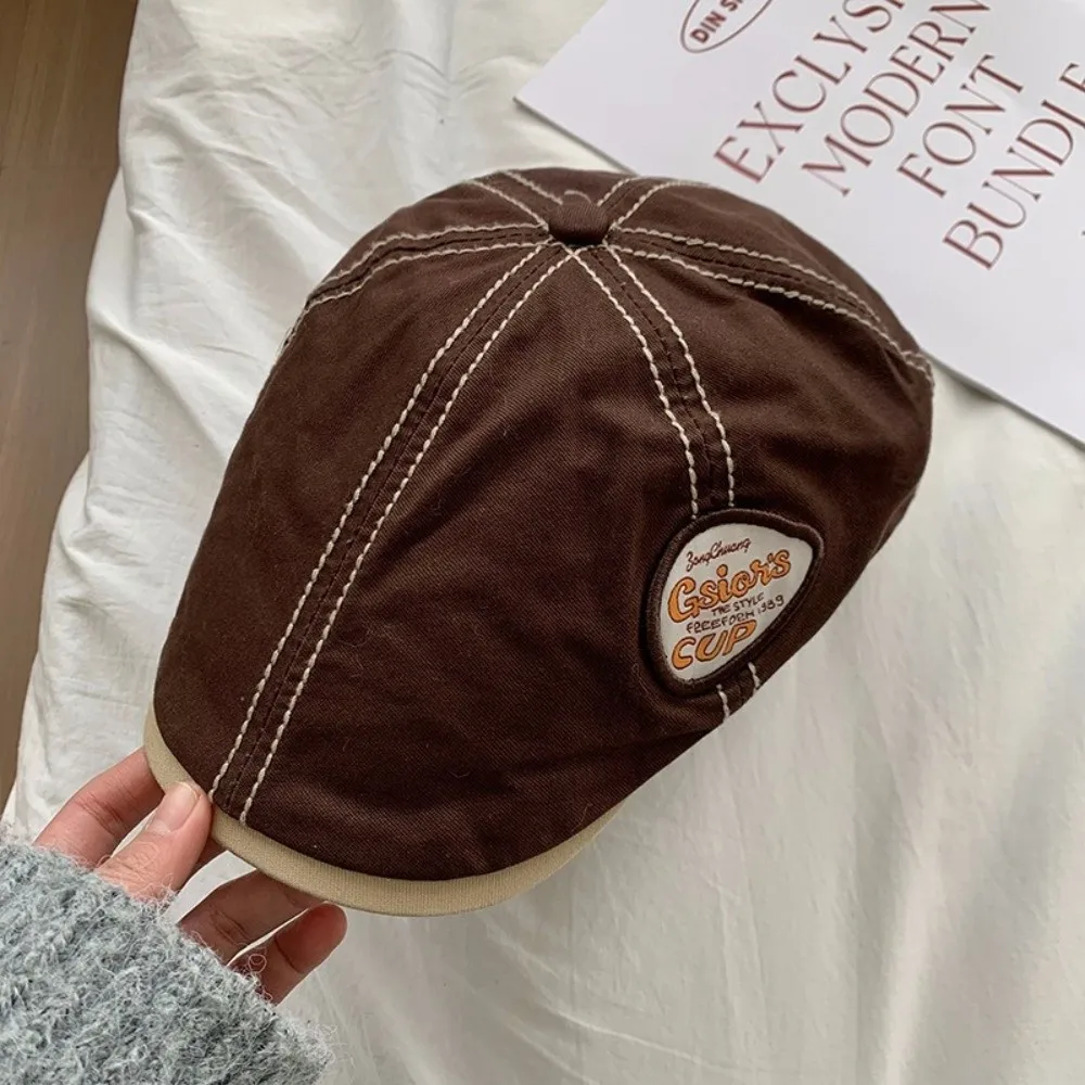 Повседневная винтажная плоская кепка газетчика y2k в японском стиле - Фотография_4