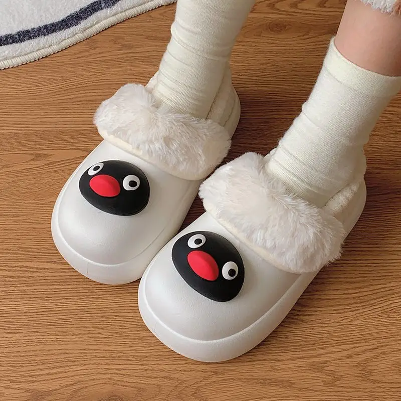 Непромокаемые тапочки с мехом пингвина - Фотография_6