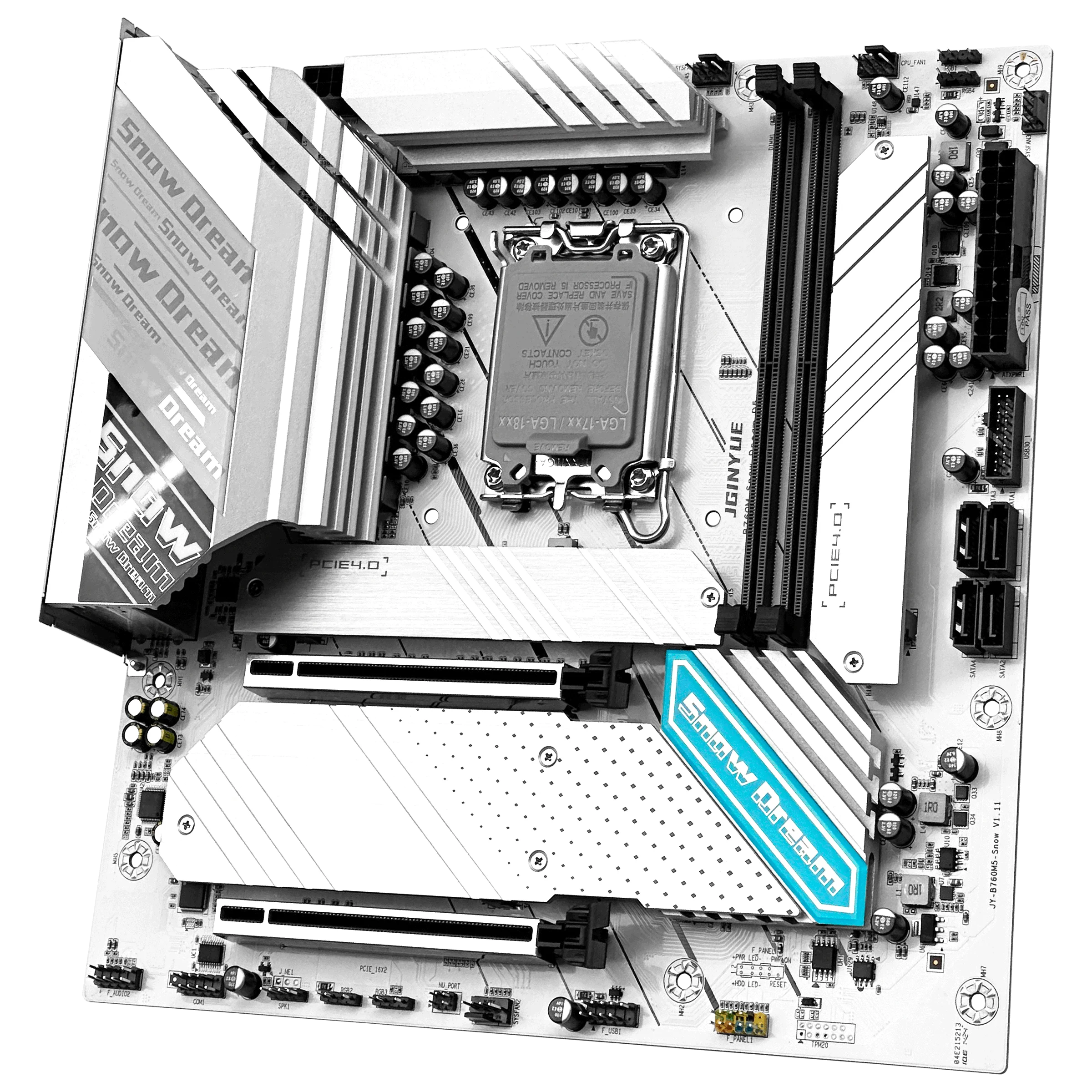Jginyue b760m snow dream ddr5 поддерживает процессоры lga 1700