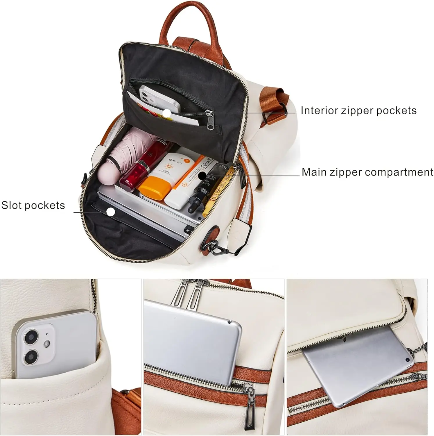 Opage кожаный рюкзак-кошелек для - Фотография_5