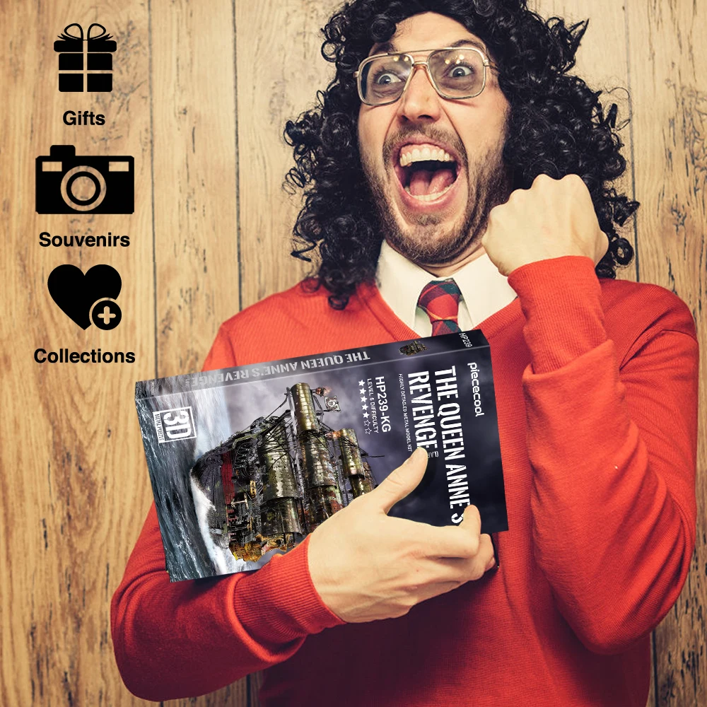 Piececool 3д металлический пазл «королева анны» - Фотография_6