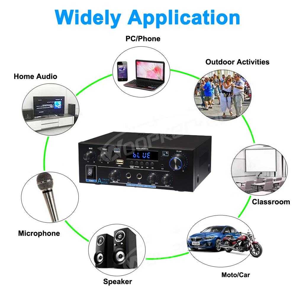Pro/ak45/ak35 усилитель звука bluetooth - Фотография_3