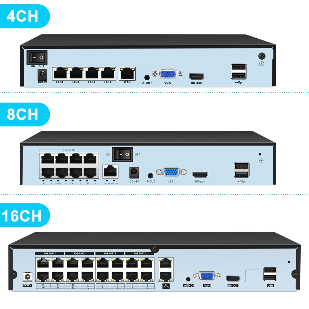 4k ultra hd poe nvr видеорегистратор распознавание лиц onvif h - Фотография_6