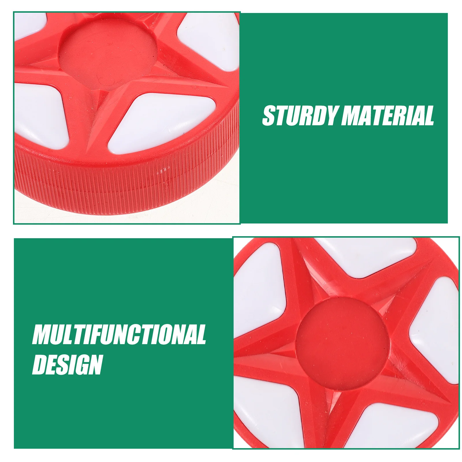 Красная линейная хоккейная шайба - Фотография_2