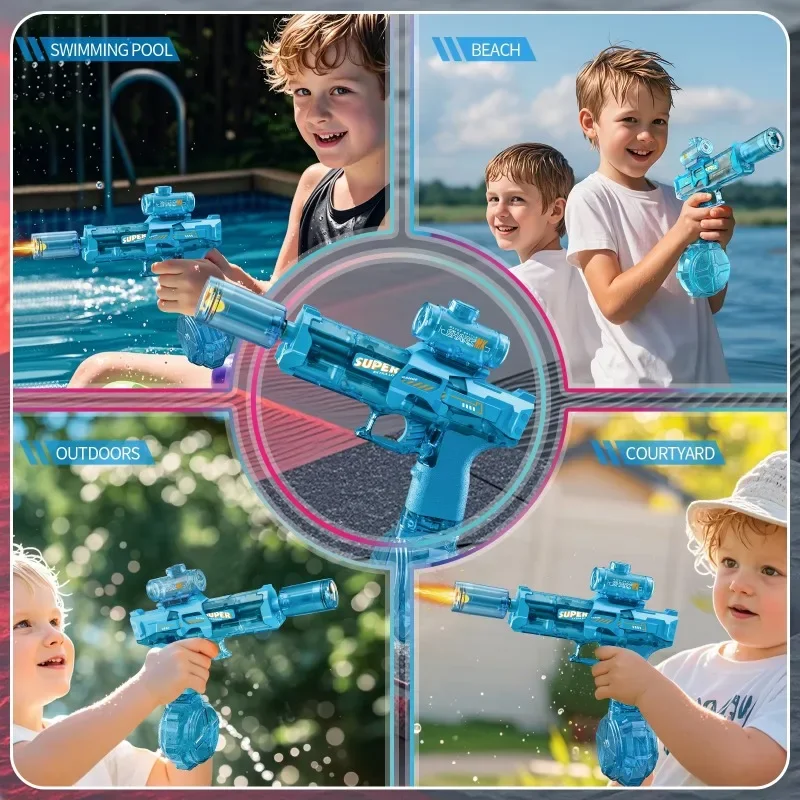 Светодиодный электрический водяной пистолет blaster toys - Фотография_5