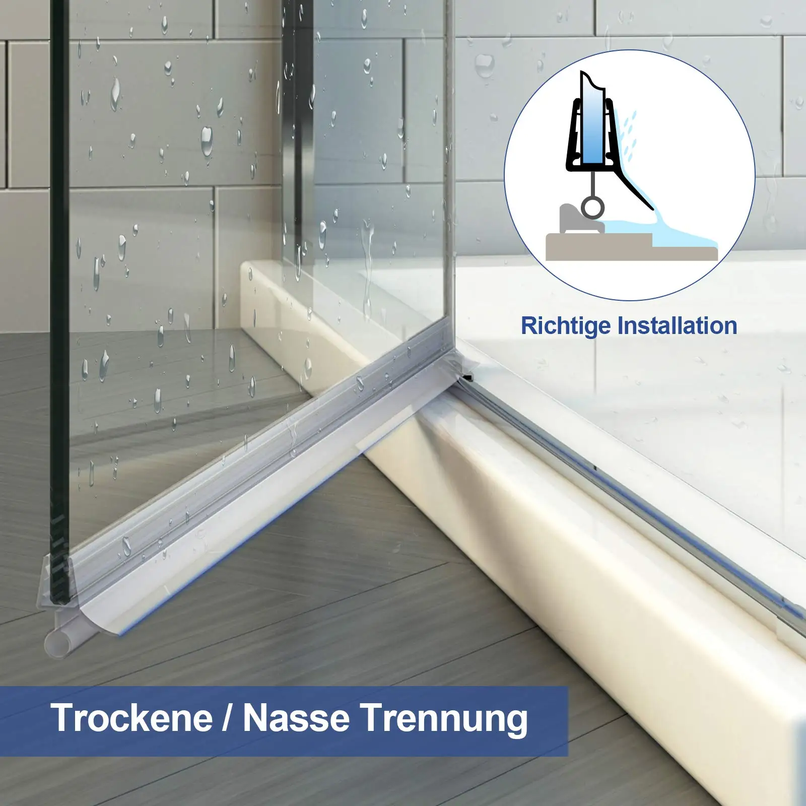 Уплотнительная лента для экрана душа 6/8/10 мм - Фотография_2