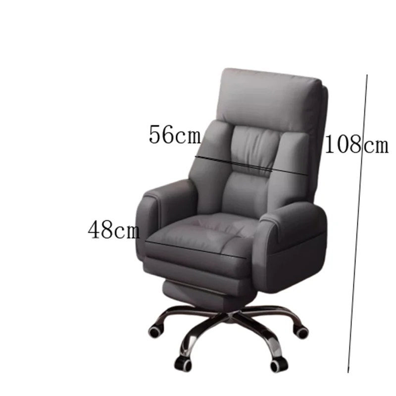 Кожаное вращающееся офисное кресло - Фотография_5