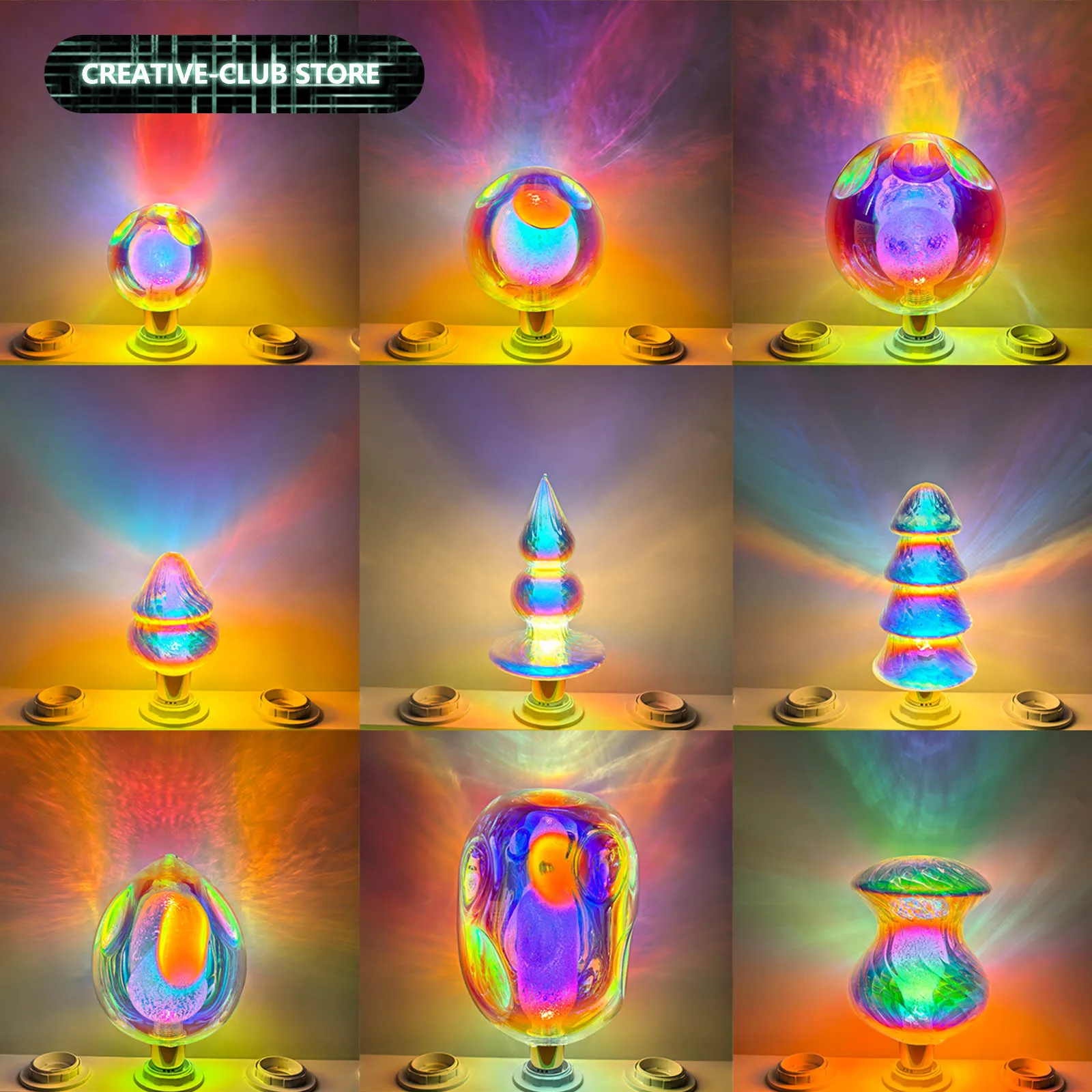 Ретро лампы эдисона e27 красочные