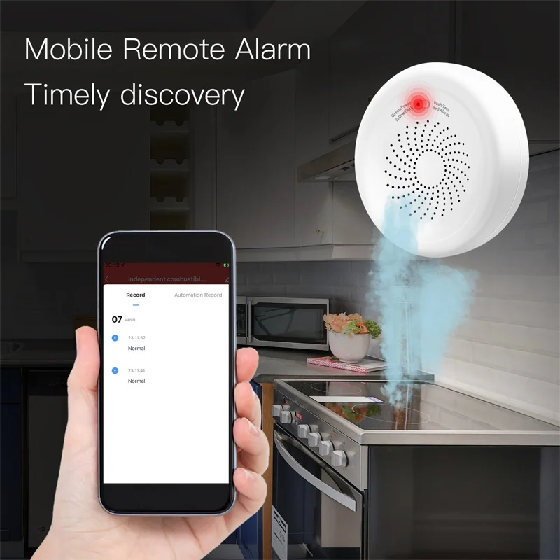 Датчик утечки горючего газа tuya zigbee