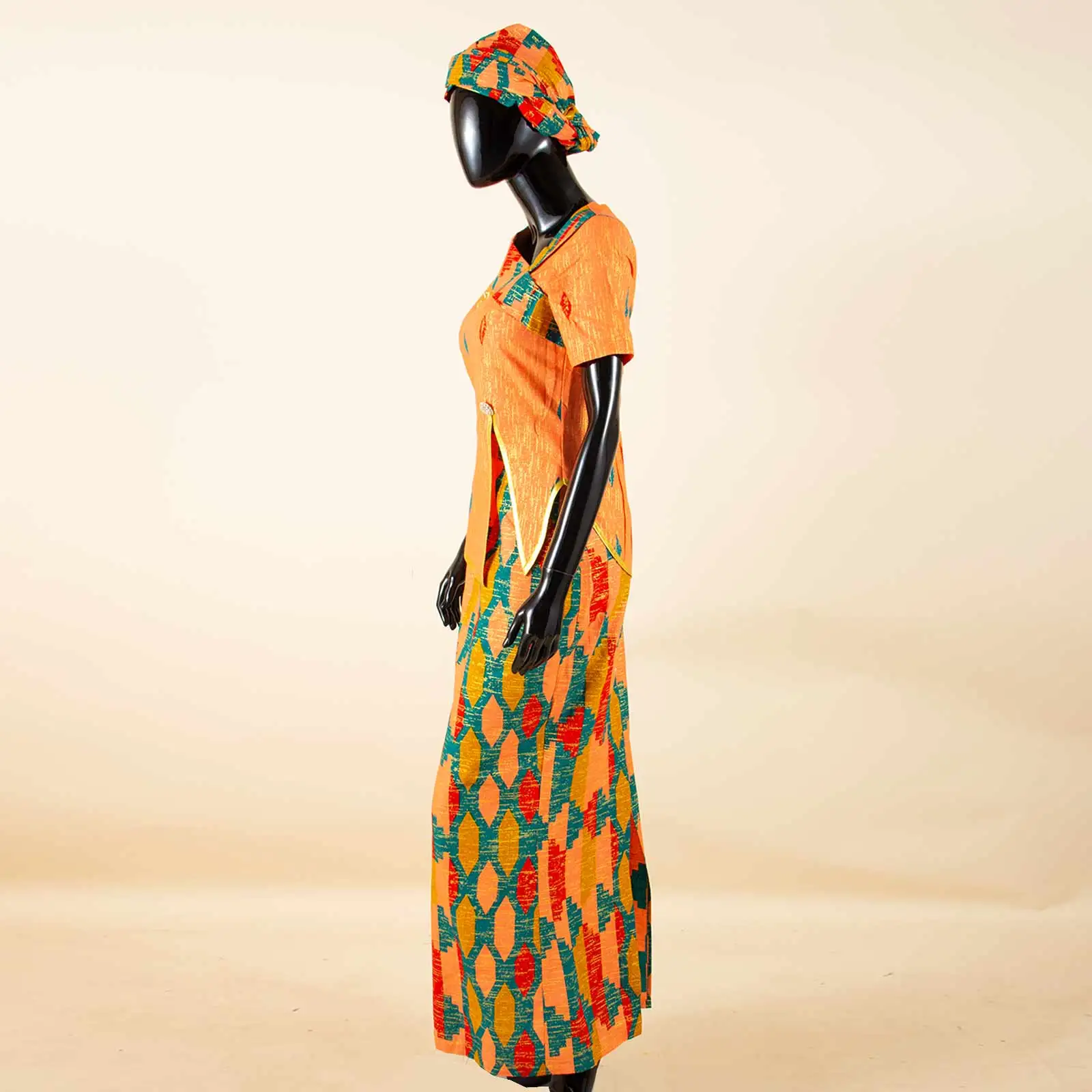 Африканский женский комплект с юбкой - Фотография_3