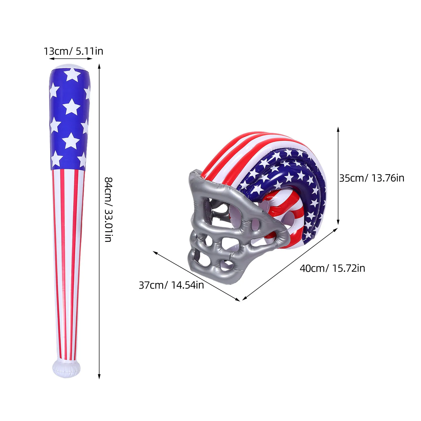 1 комплект, надувная бейсболка с американским флагом - Фотография_3