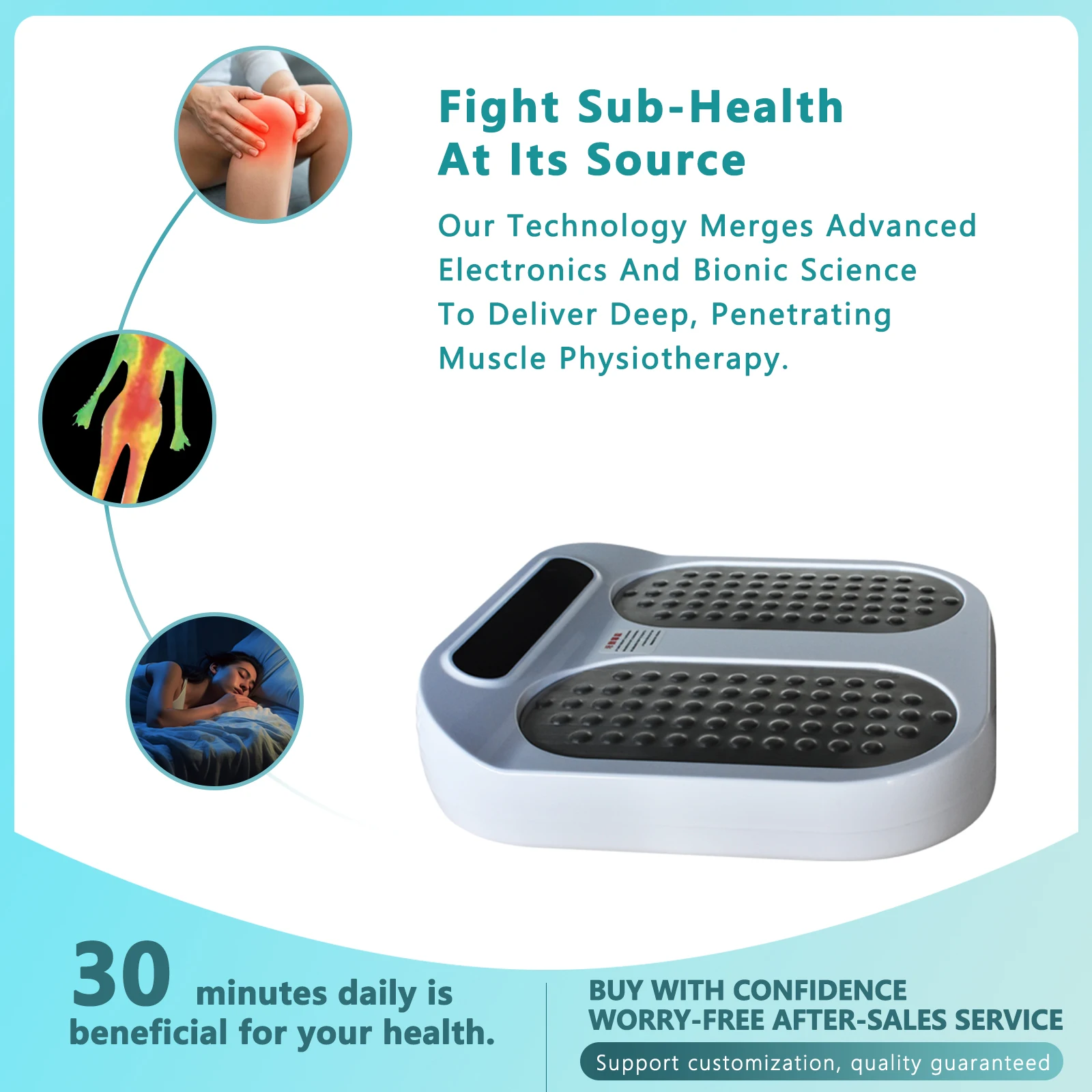Tera p90 p100 терагерцовый биоэнергетический магнитный массажер для ног - Фотография_3
