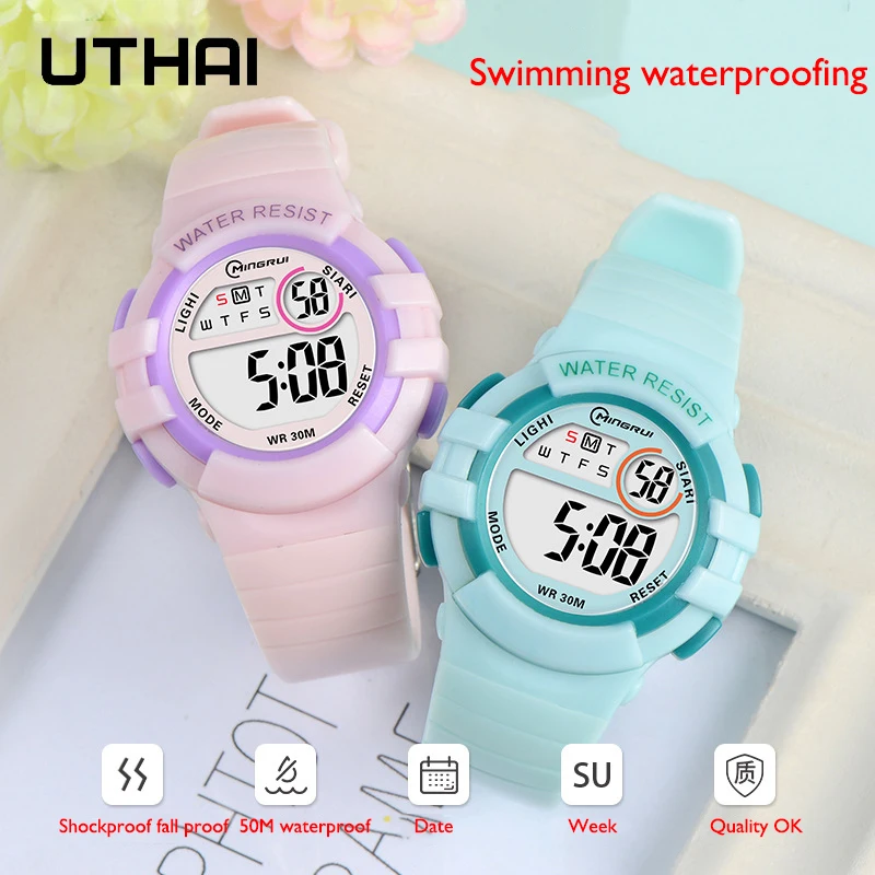 Uthai c04 детские электронные часы-будильник