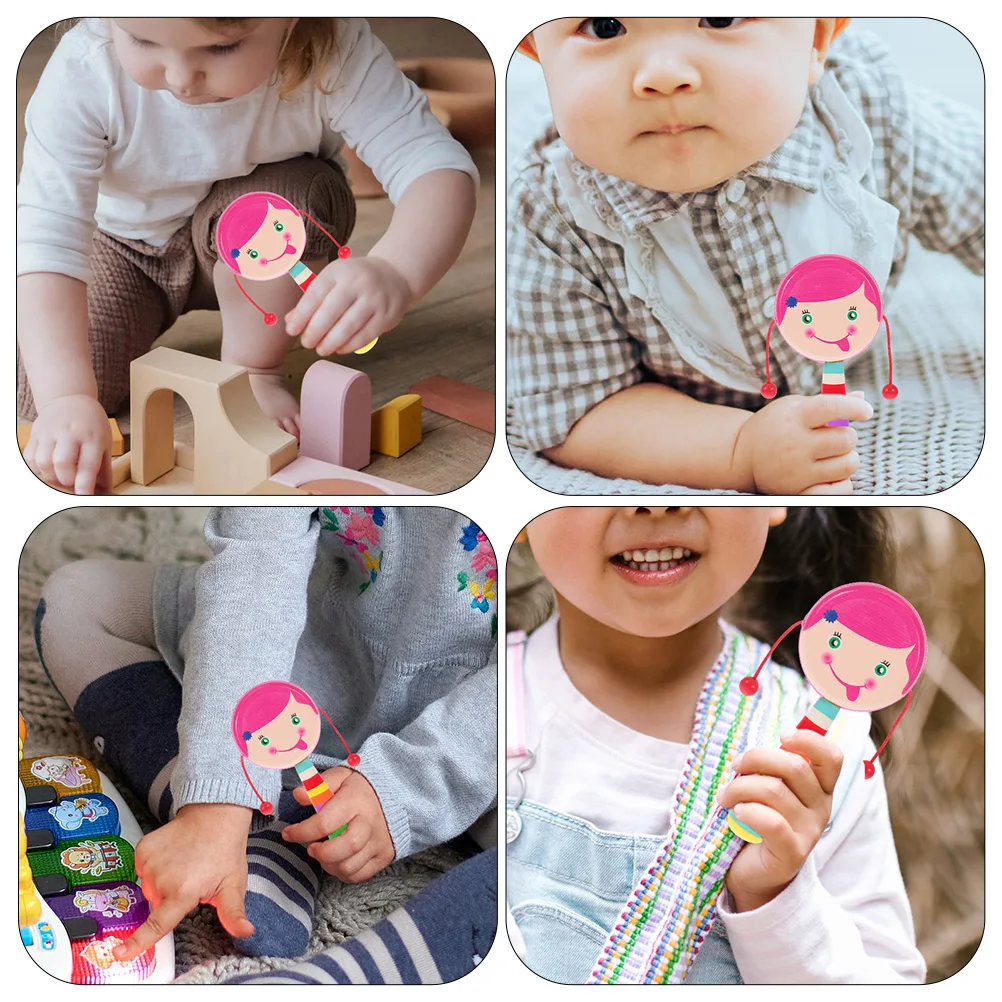 Деревянные барабаны детские погремушки