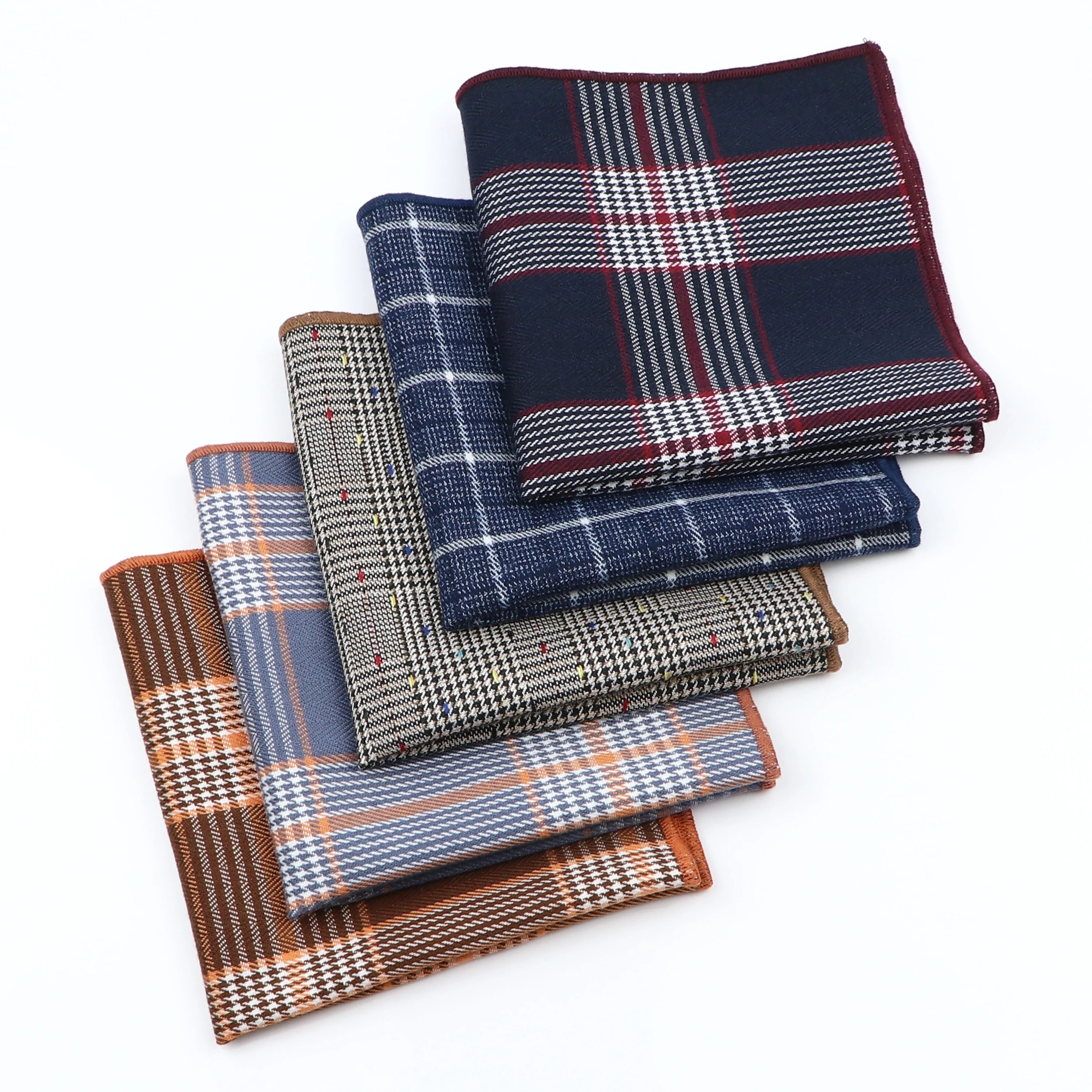 Модные классические карманные квадраты из 100% хлопка для мужчин