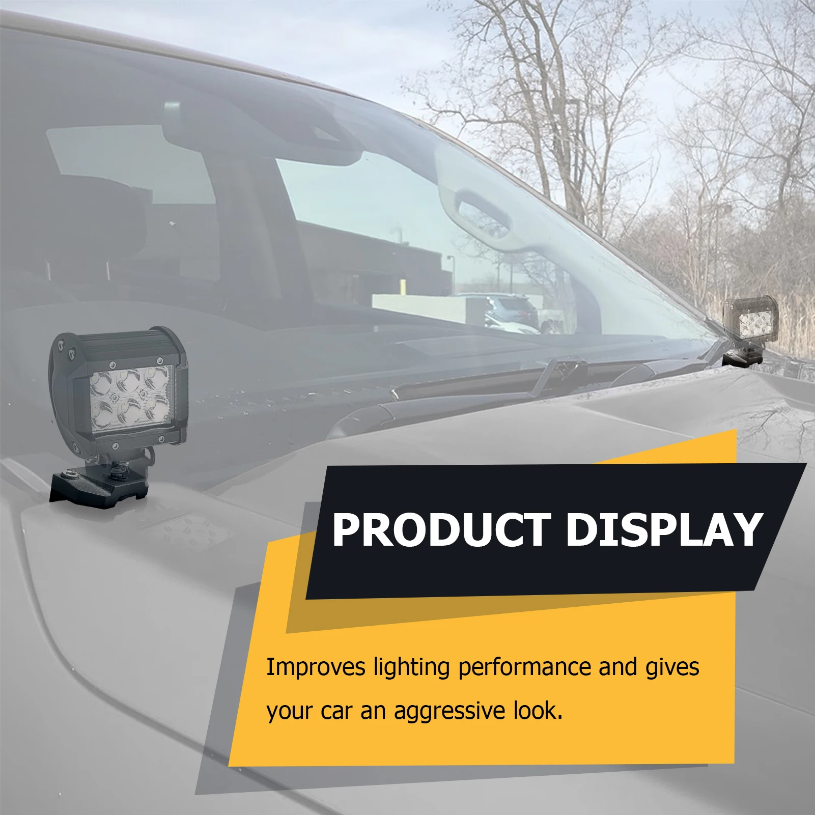 Универсальный светодиодный рабочий фонарь на капоте - Фотография_3