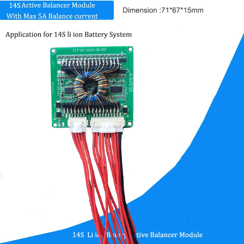 14s 48 в литий-ионный аккумулятор активный балансир 58 - Фотография_5