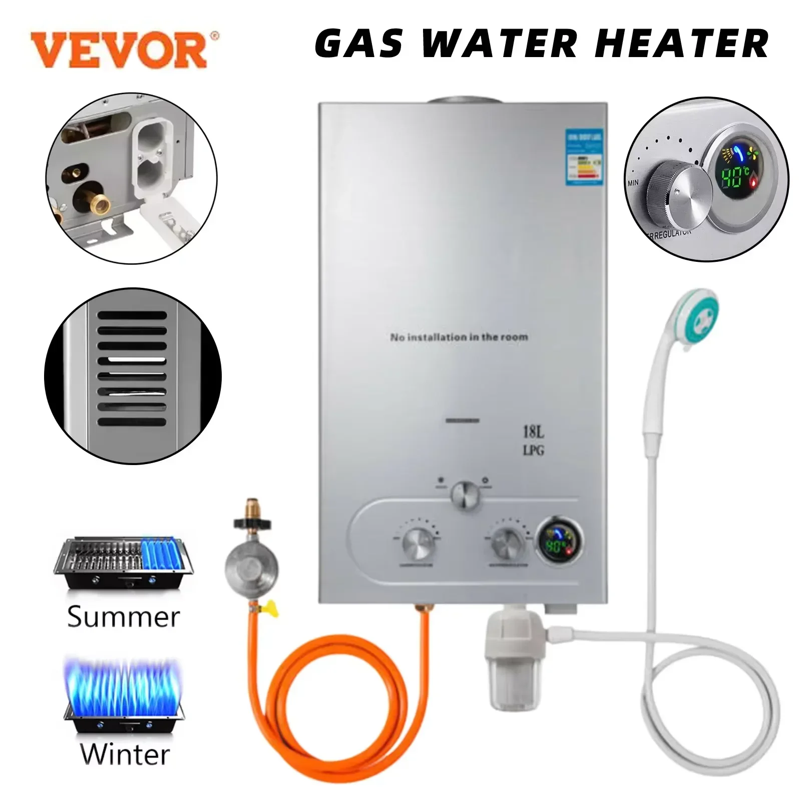 Vevor 6l 8l 10l 12l 16l 18l портативный