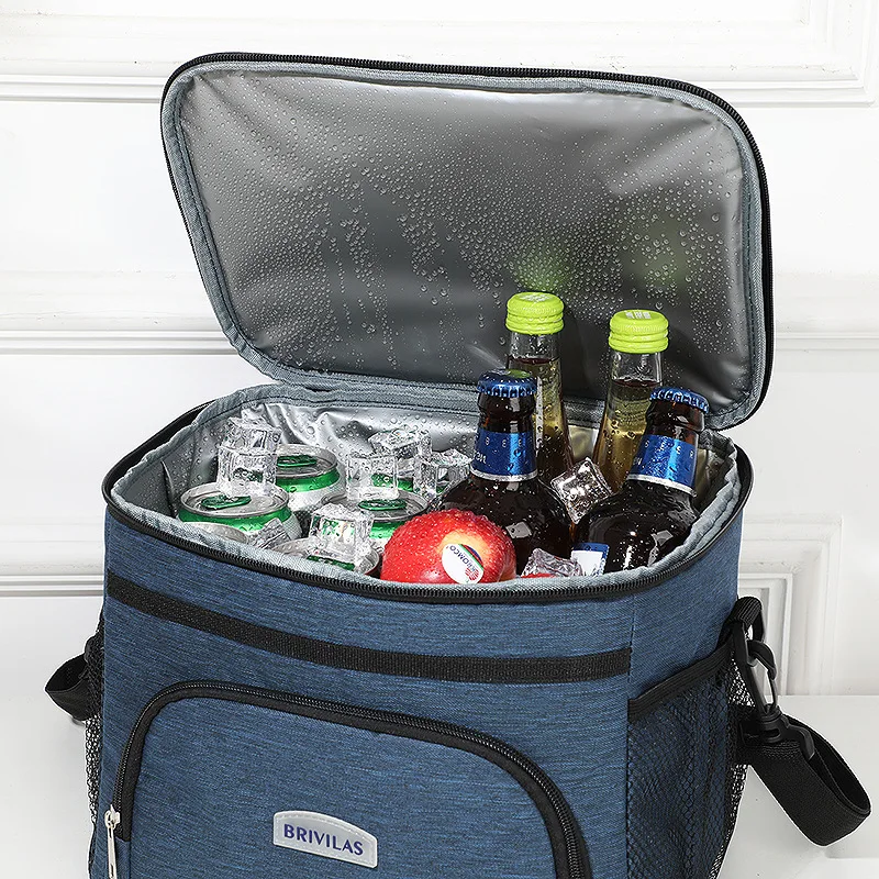 Большая вместительная сумка для обеда на плечо объемом 25 л для мужчин - Фотография_2