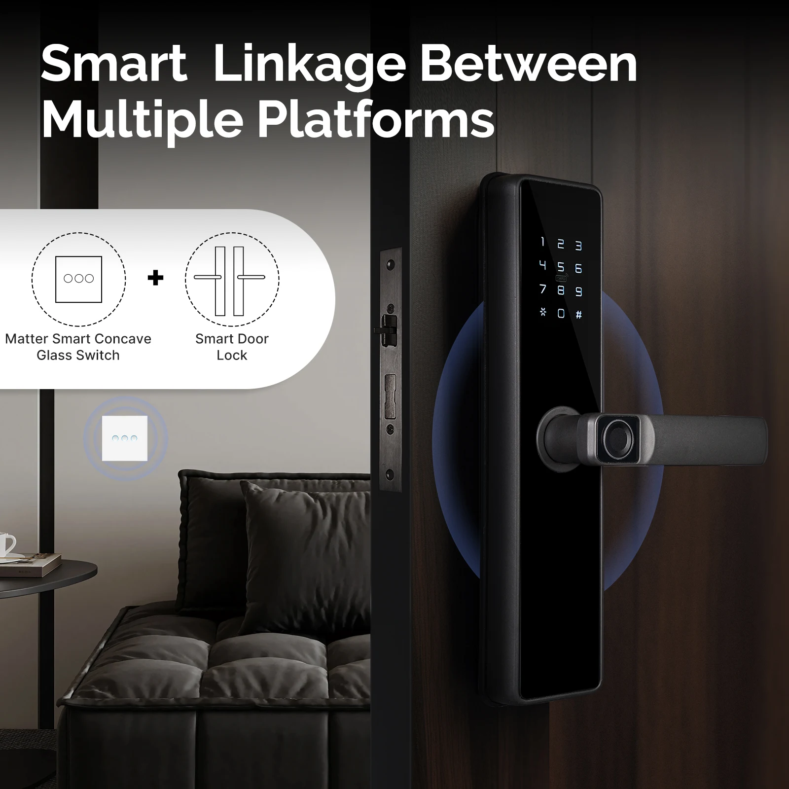 Moes tuya matter wifi smart вогнутая - Фотография_4