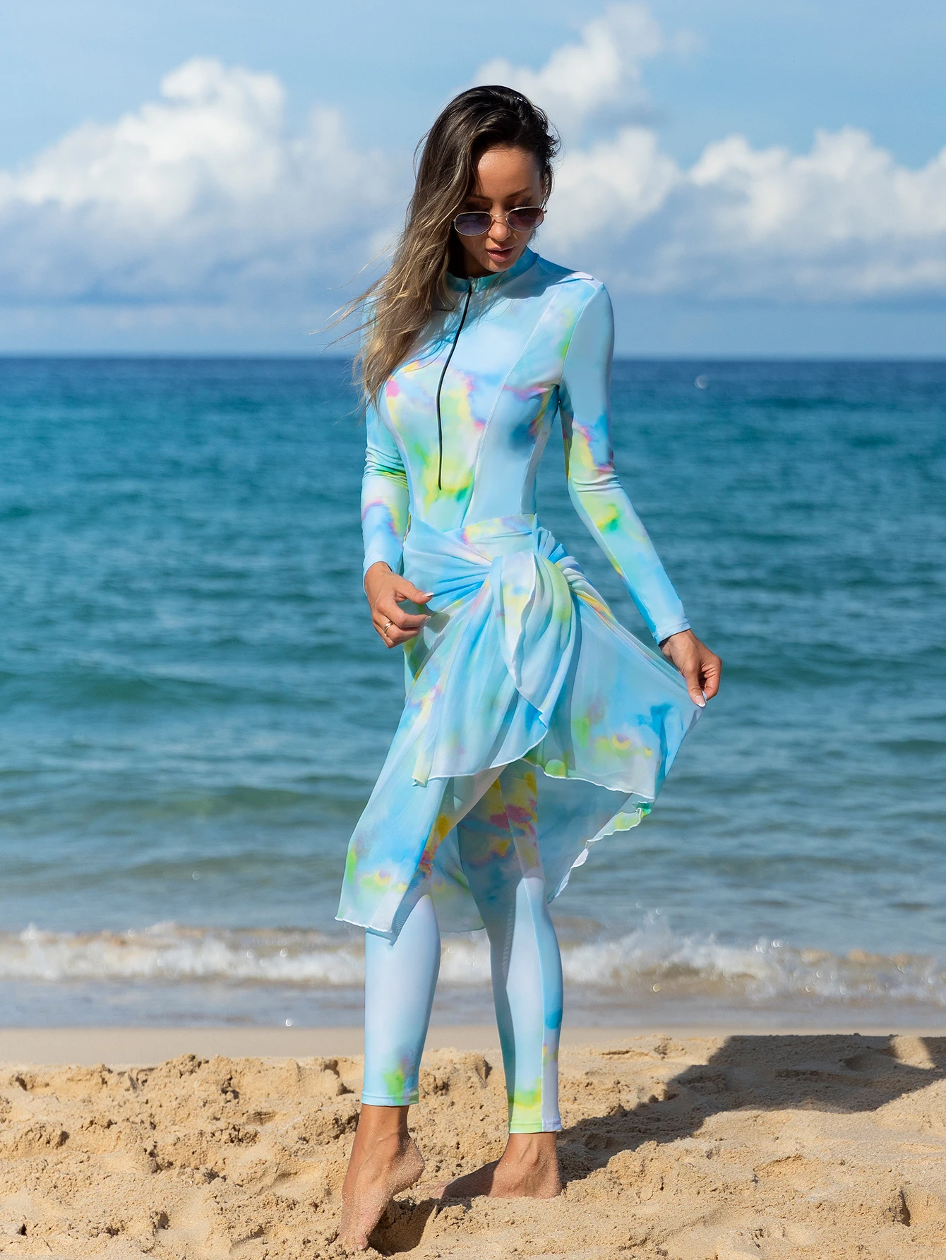 Новые купальники burkini femmes с полным покрытием - Фотография_5