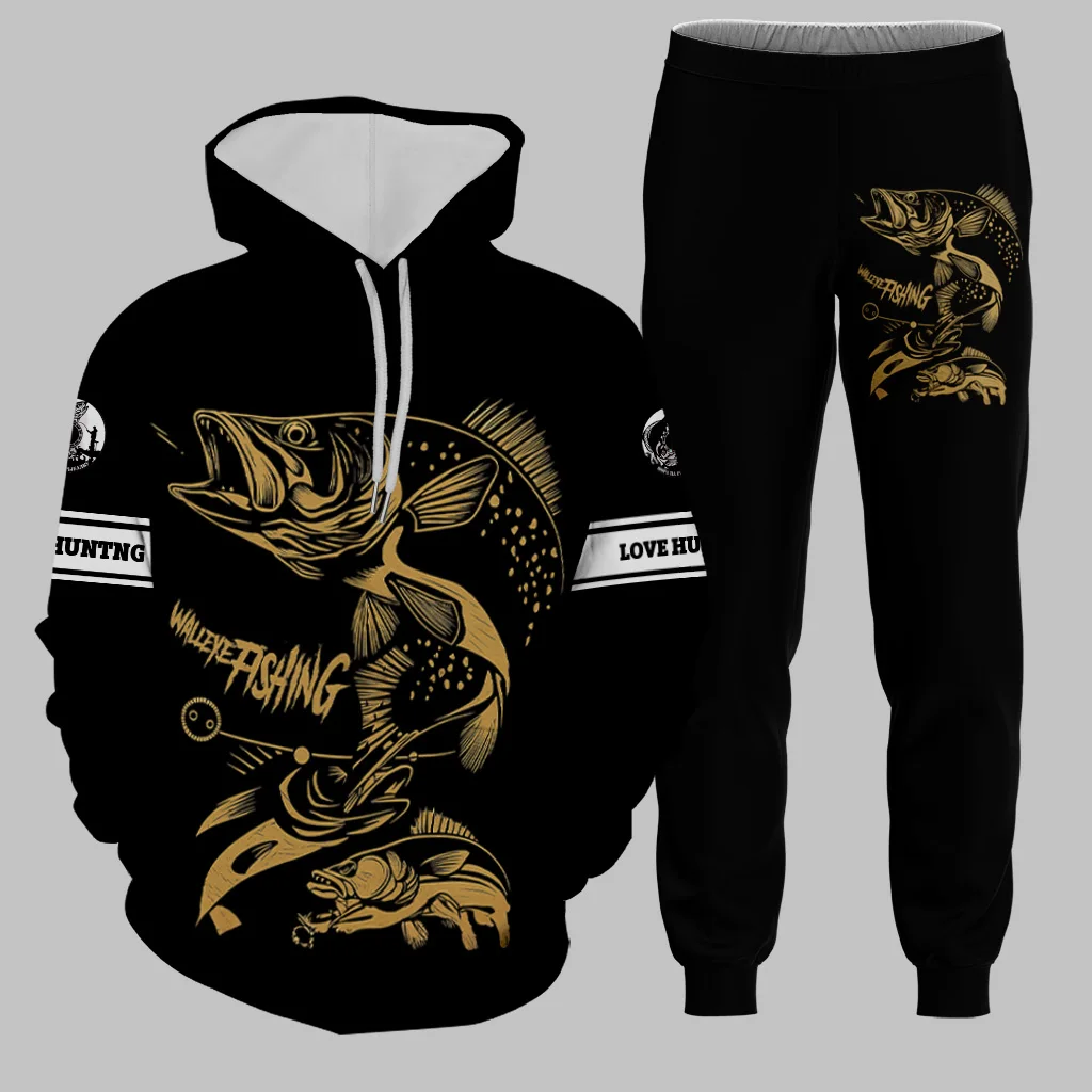 Мужской комплект с капюшоном для рыбалки на открытом воздухе - Фотография_3