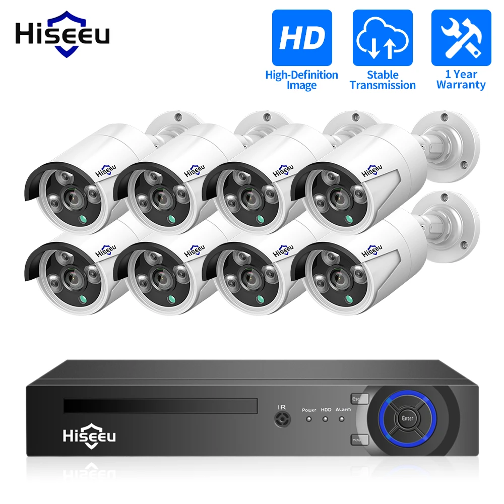 Hiseeu 3mp poe ip система