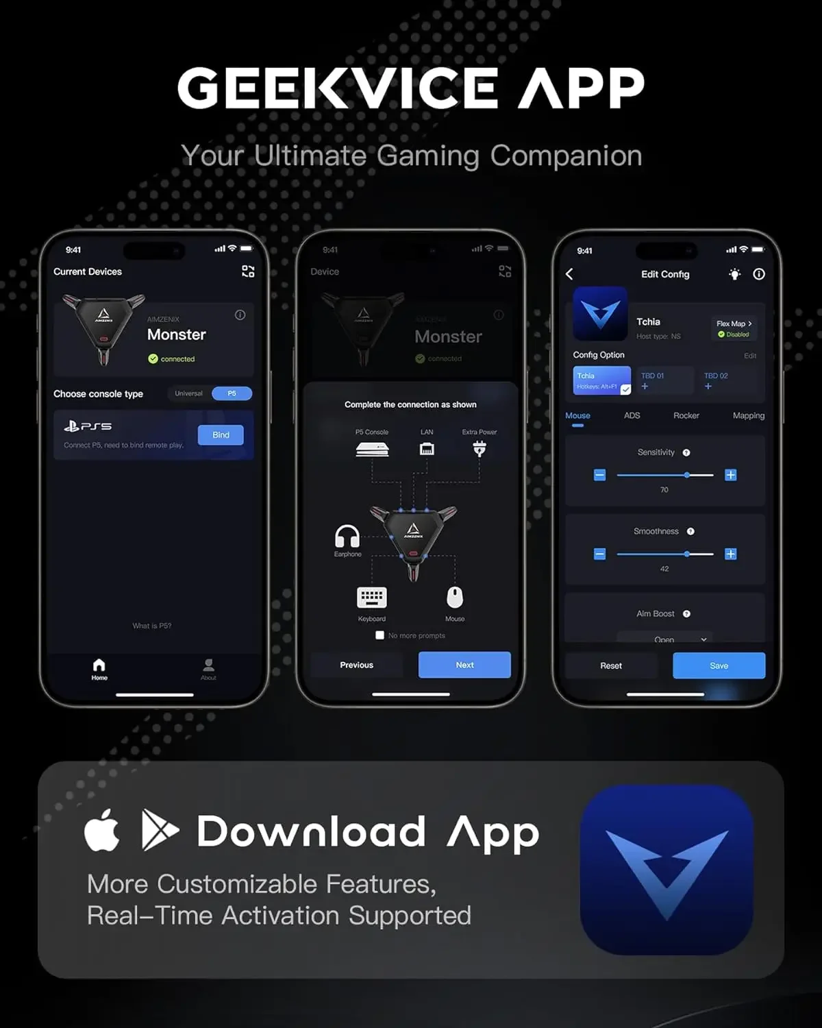 Игровой адаптер aimzenix ax600 monster k&m для ps5 - Фотография_6