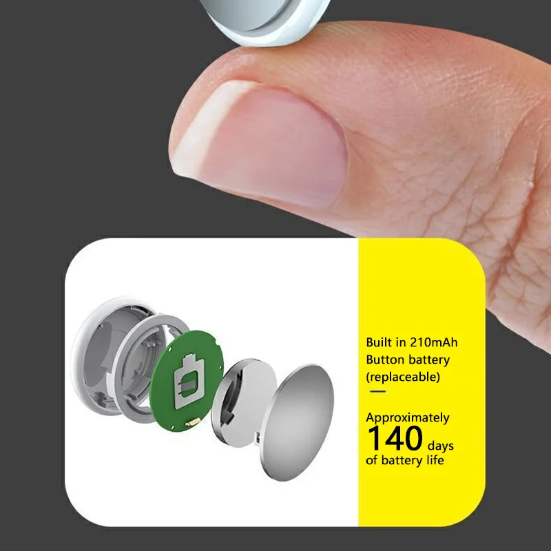 Xiaomi mini gps smart tracker bluetooth 5 - Фотография_5